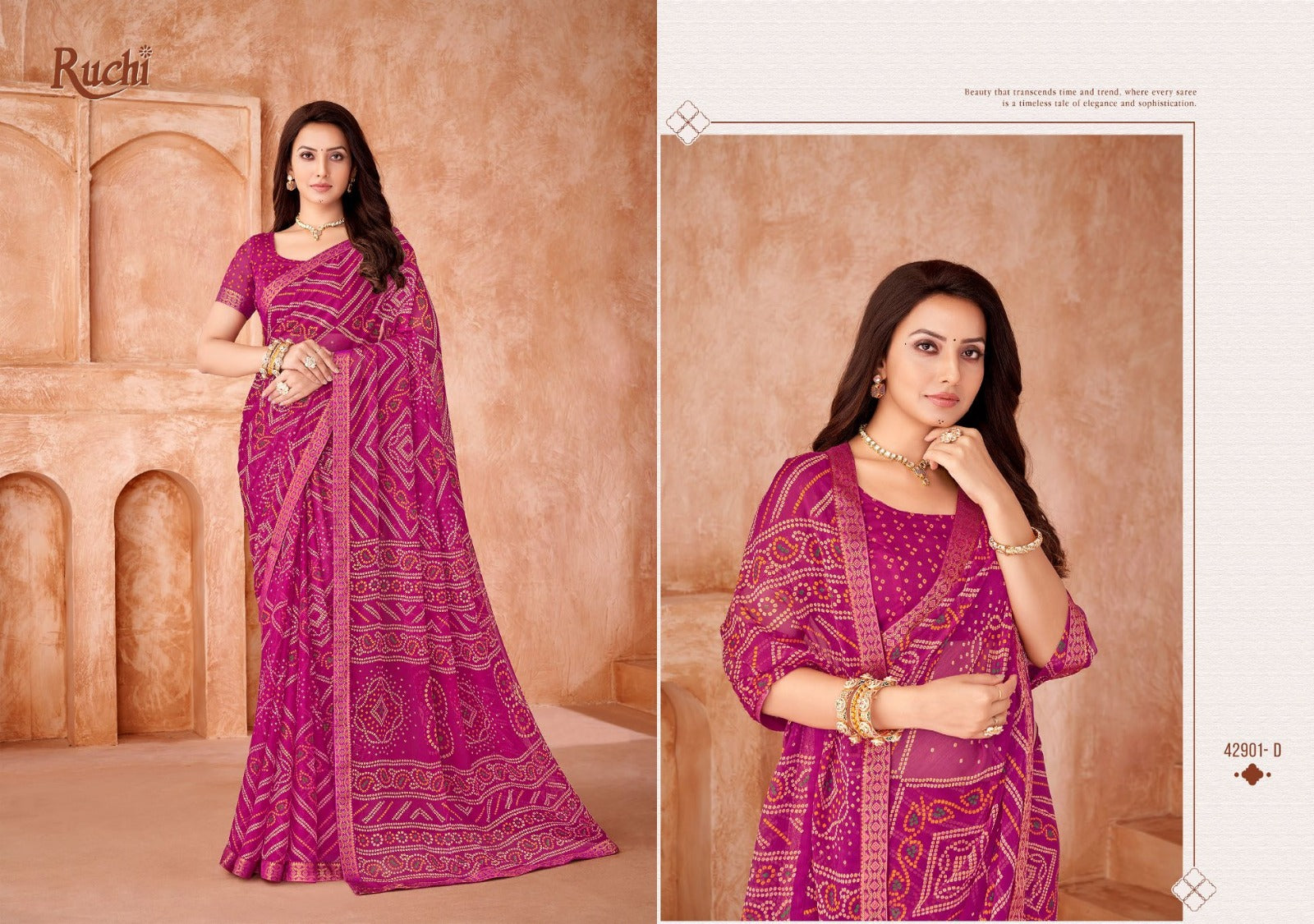 Simayaa Vol 35 Ruchi Chiffon Sarees Manufacturer