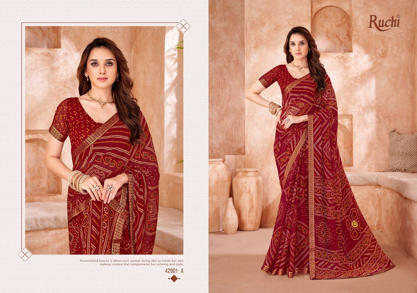 Simayaa Vol 35 Ruchi Chiffon Sarees Manufacturer