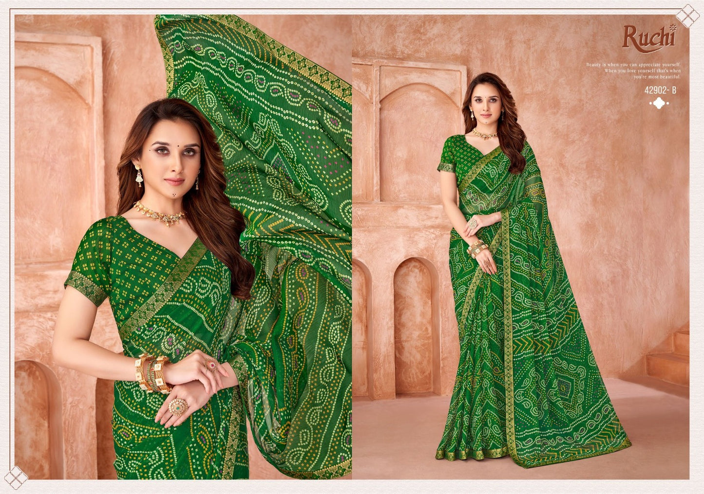 Simayaa Vol 35 Ruchi Chiffon Sarees Manufacturer