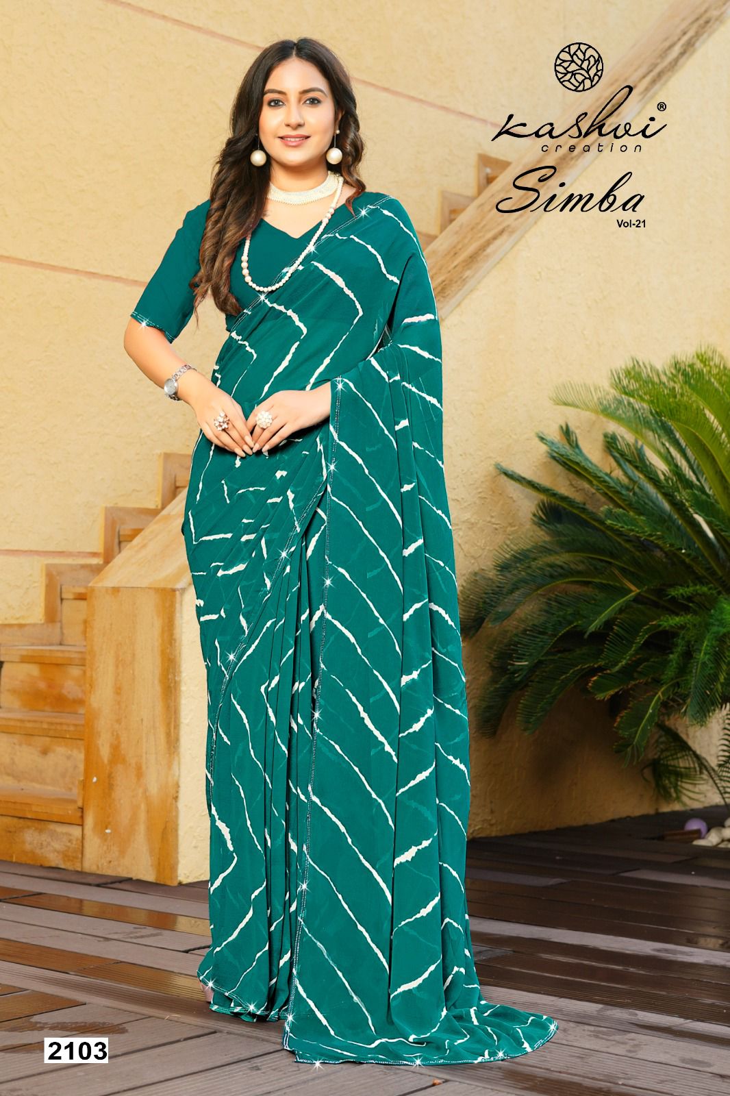 Simba Vol 21 Kashvi Creation Georgette Sarees Wholesale Price