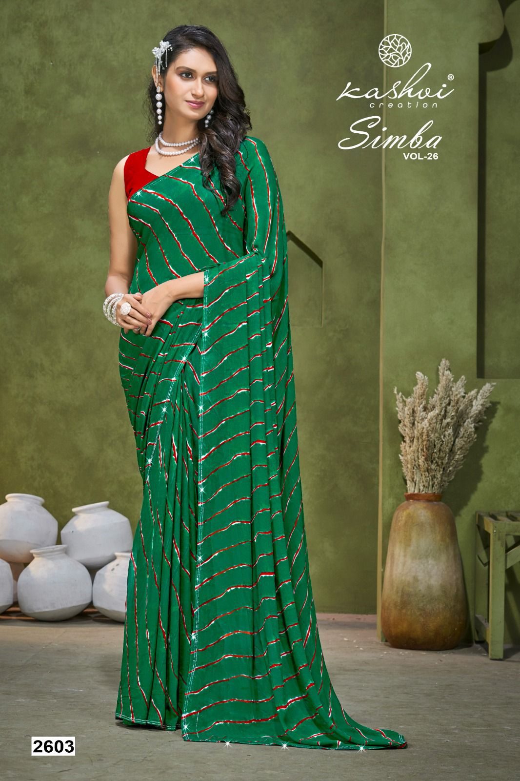 Simba Vol 26 Kashvi Creation Georgette Sarees Wholesale Price