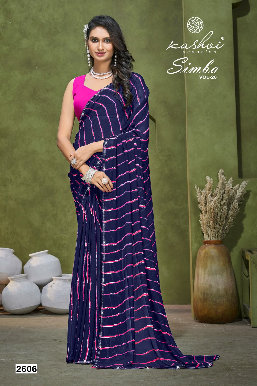 Simba Vol 26 Kashvi Creation Georgette Sarees Wholesale Price