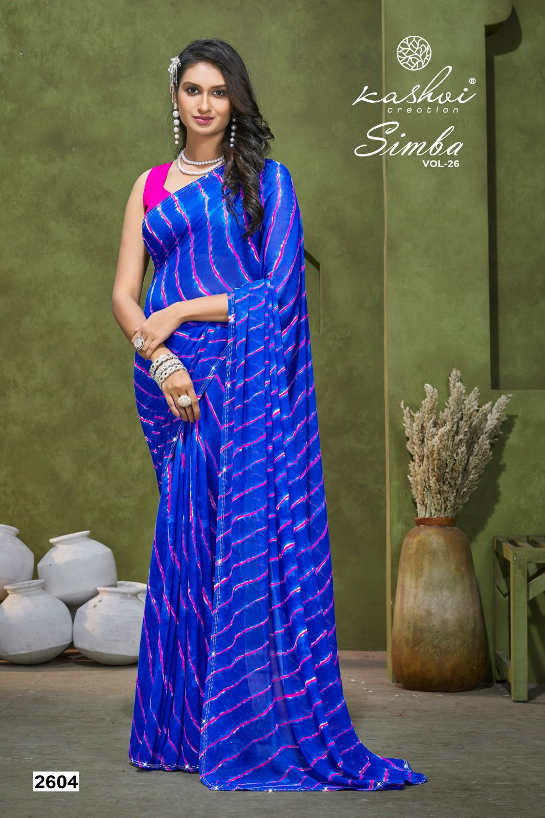 Simba Vol 26 Kashvi Creation Georgette Sarees Wholesale Price