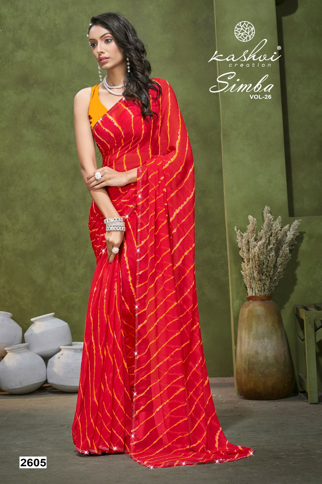 Simba Vol 26 Kashvi Creation Georgette Sarees Wholesale Price