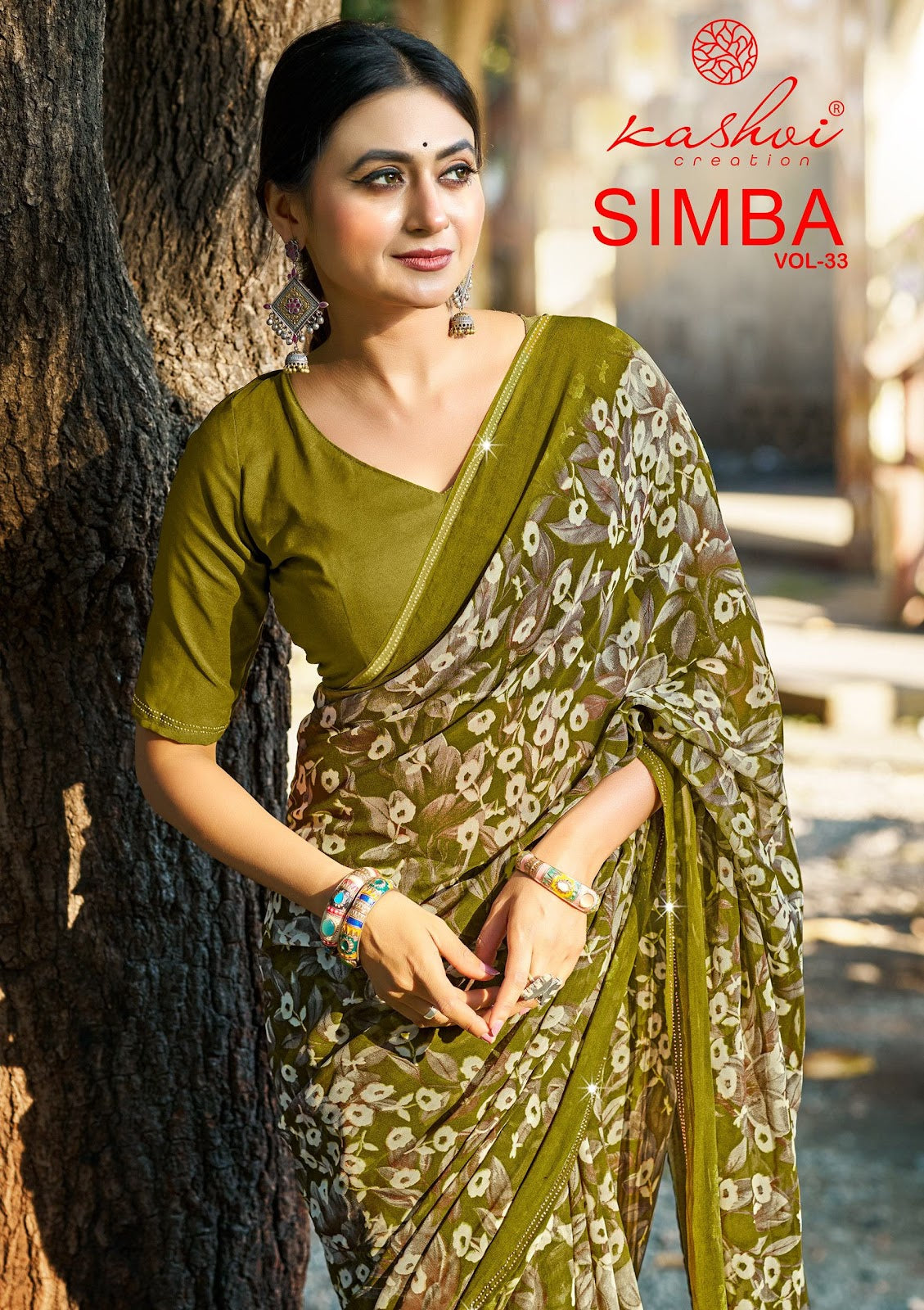 Simba Vol 33 Kashvi Creation Georgette Sarees Wholesale Price