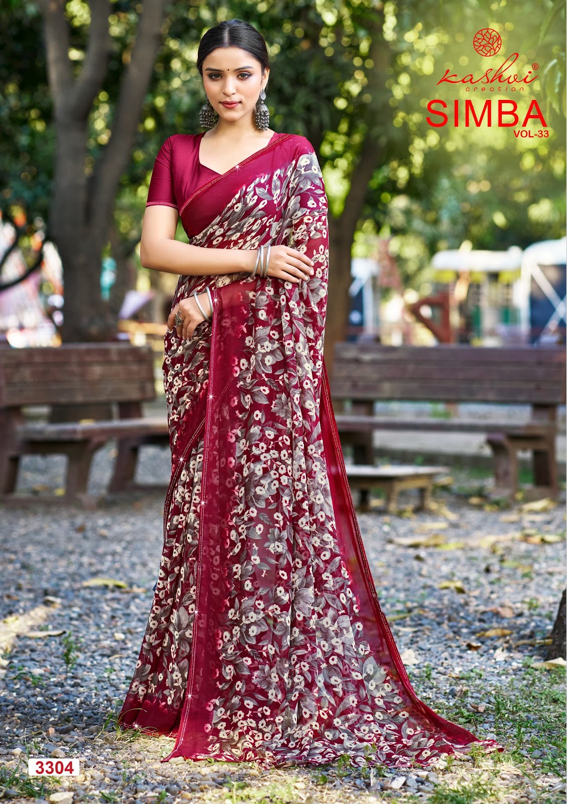Simba Vol 33 Kashvi Creation Georgette Sarees Wholesale Price