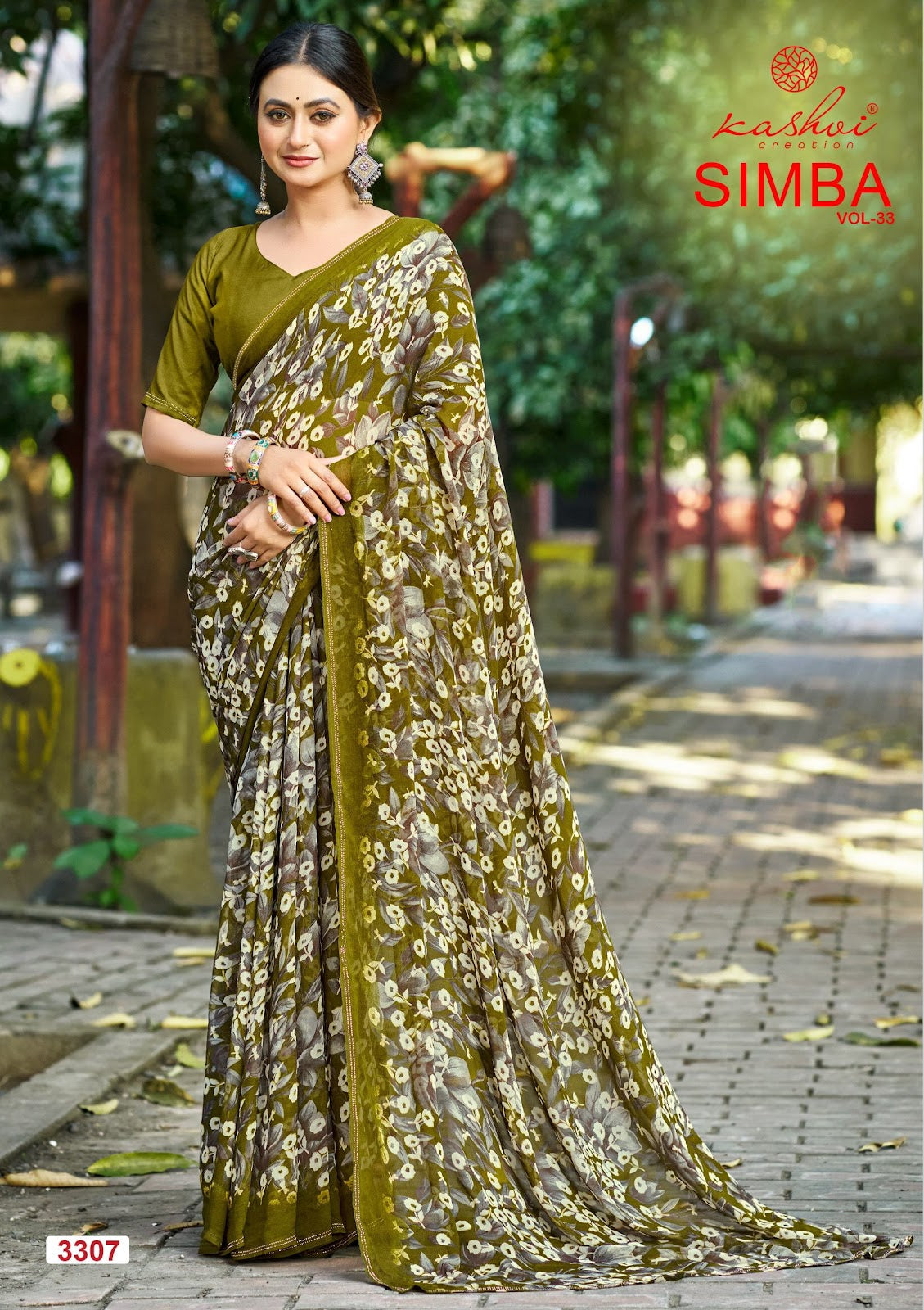 Simba Vol 33 Kashvi Creation Georgette Sarees Wholesale Price