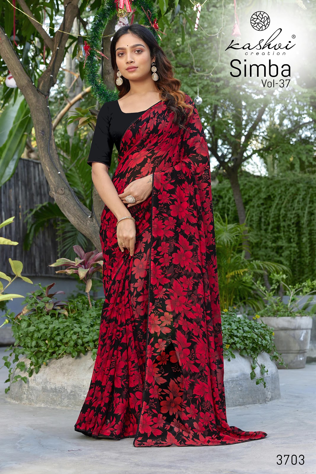 Simba Vol 37 Kashvi Creation Georgette Sarees Exporter Gujarat