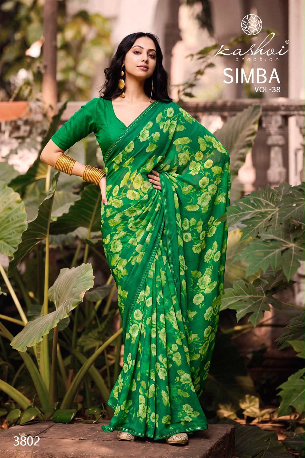 Simba Vol 38 Kashvi Creation Georgette Sarees Supplier