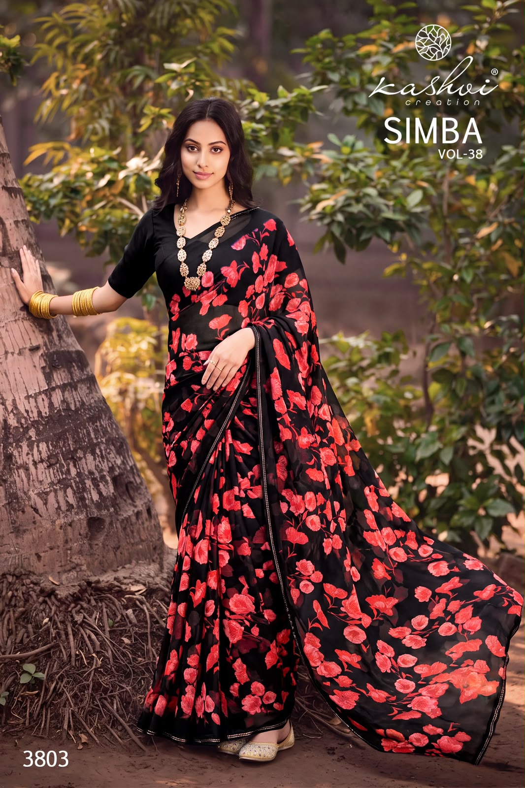 Simba Vol 38 Kashvi Creation Georgette Sarees Supplier