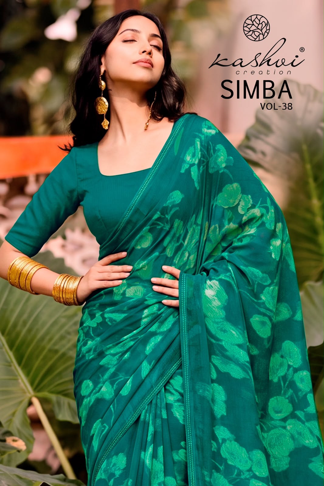 Simba Vol 38 Kashvi Creation Georgette Sarees Supplier