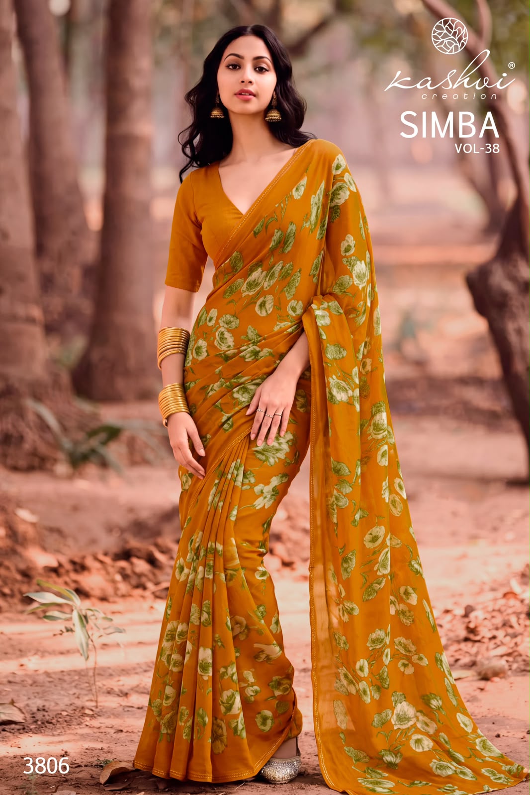 Simba Vol 38 Kashvi Creation Georgette Sarees Supplier