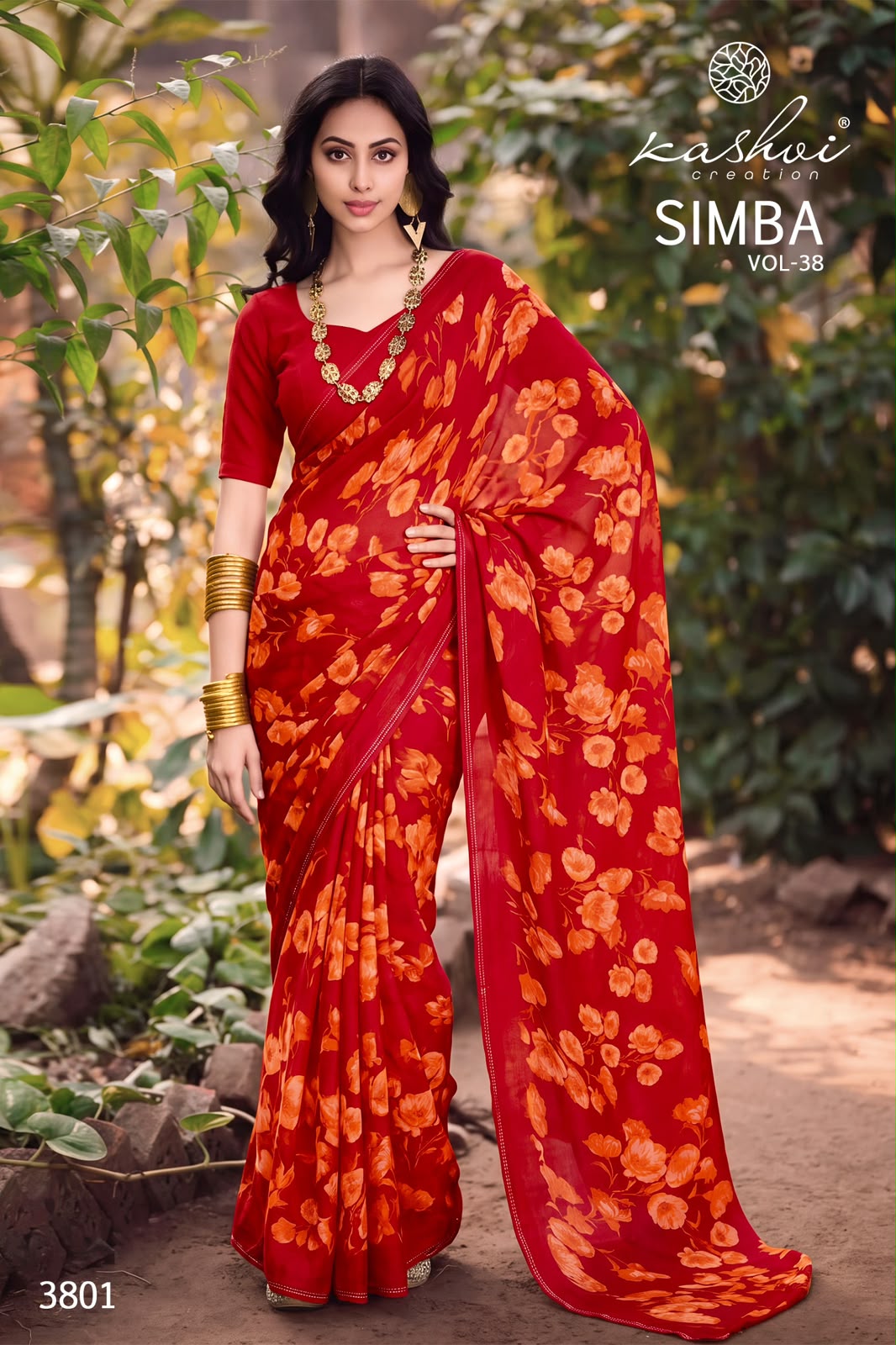 Simba Vol 38 Kashvi Creation Georgette Sarees Supplier