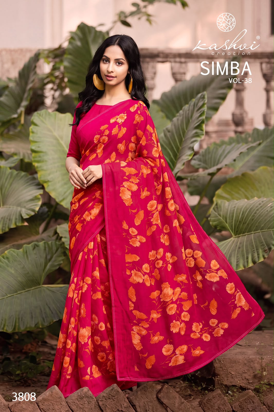 Simba Vol 38 Kashvi Creation Georgette Sarees Supplier