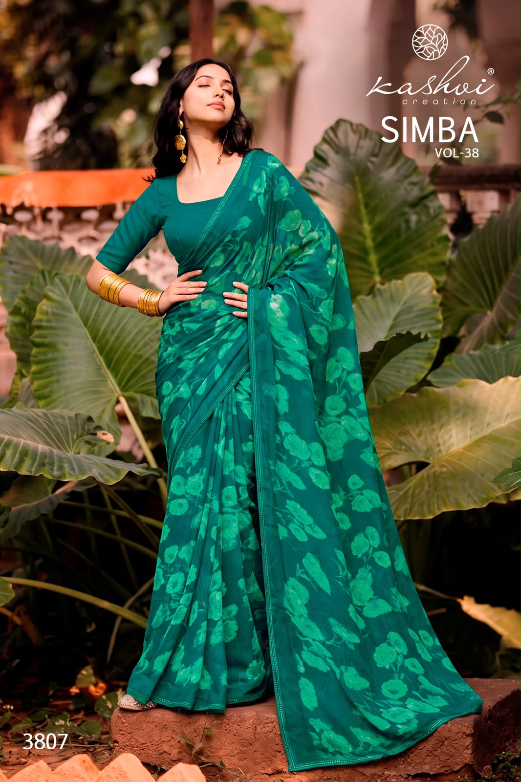 Simba Vol 38 Kashvi Creation Georgette Sarees Supplier