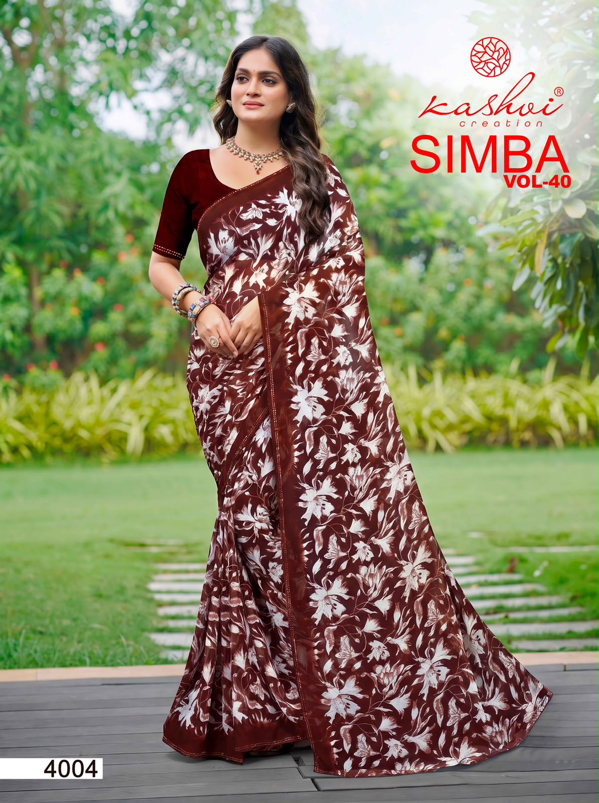 Simba Vol 40 Kashvi Creation Georgette Sarees Manufacturer Ahmedabad