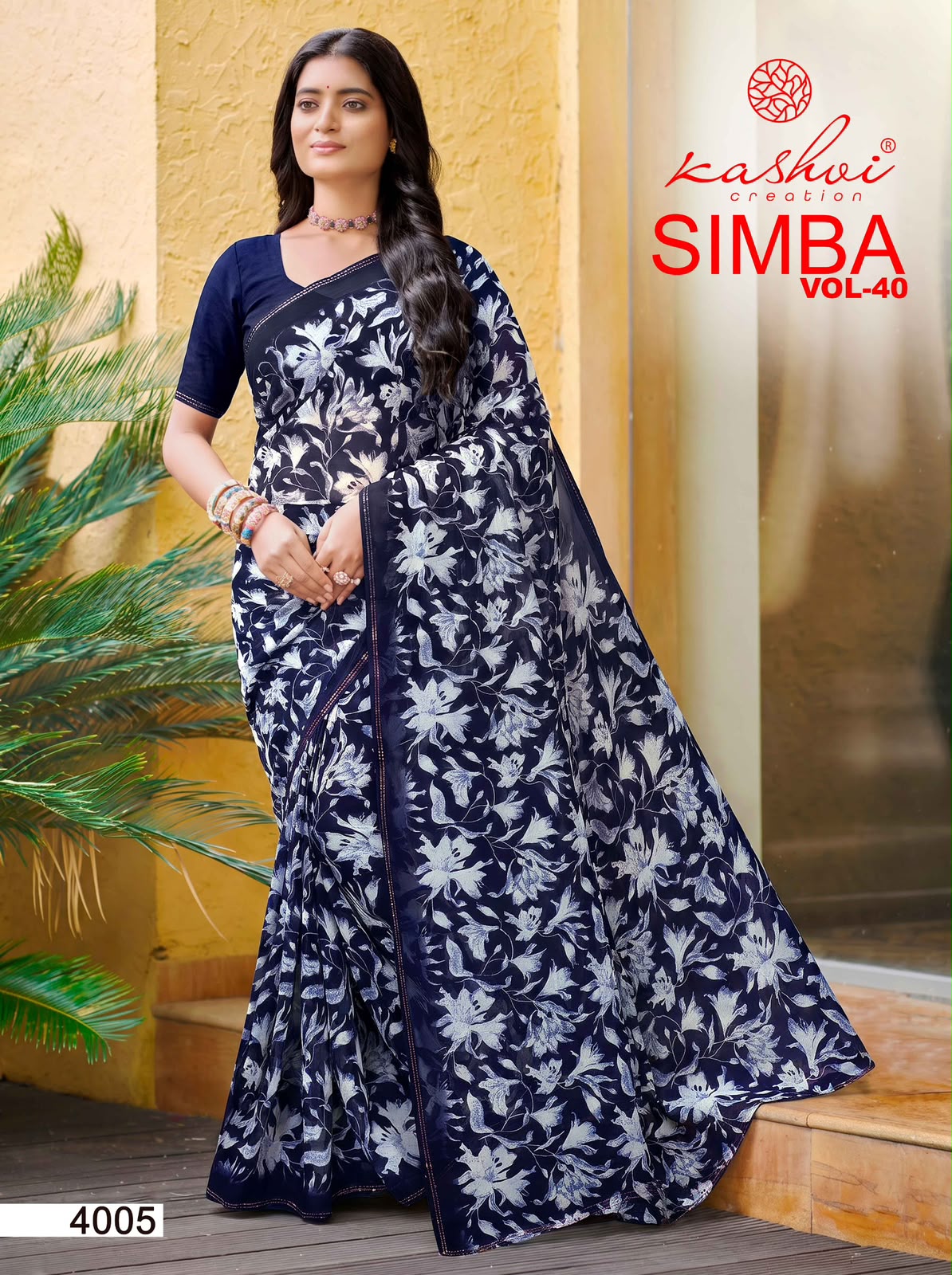 Simba Vol 40 Kashvi Creation Georgette Sarees Manufacturer Ahmedabad