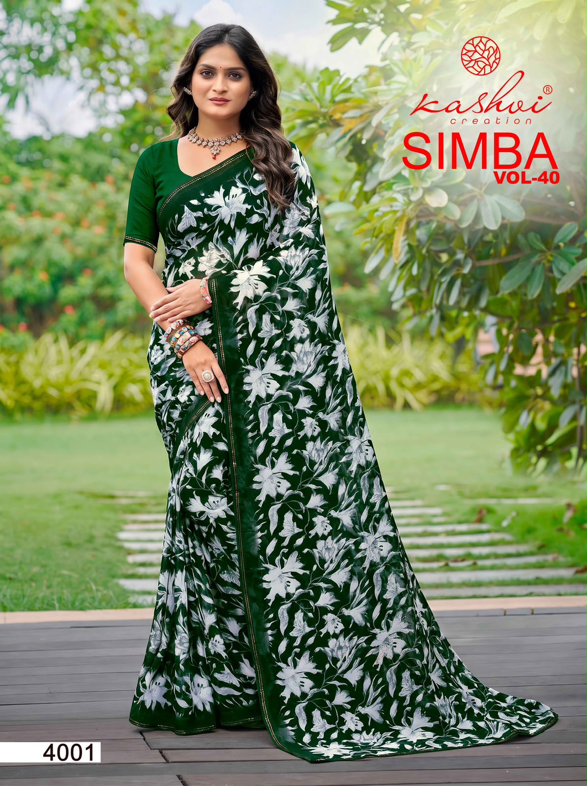 Simba Vol 40 Kashvi Creation Georgette Sarees Manufacturer Ahmedabad