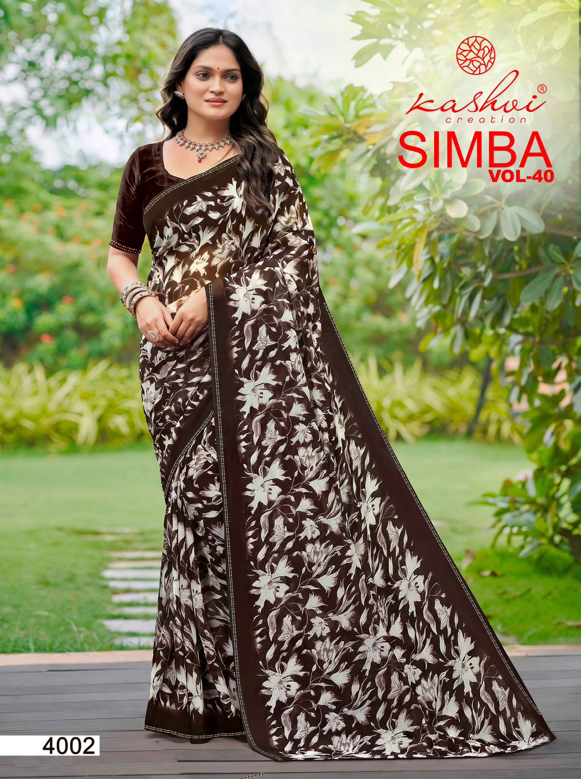Simba Vol 40 Kashvi Creation Georgette Sarees Manufacturer Ahmedabad