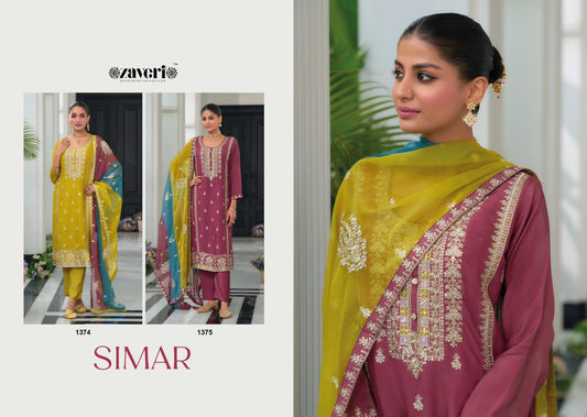 Simar Zaveri Readymade Pant Style Suits Wholesale Price