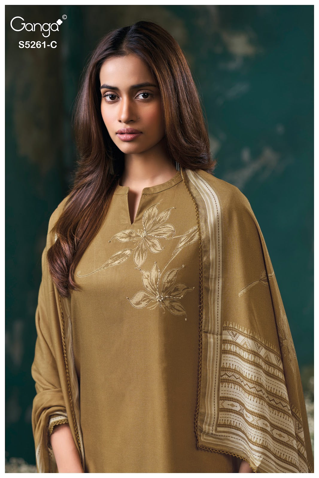 Simisha S5261 Ganga Wool Pashmina Suits Wholesale Price