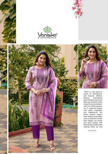 Simmer Vol 1 Vaniska Silk Readymade Pant Style Suits Wholesale Price