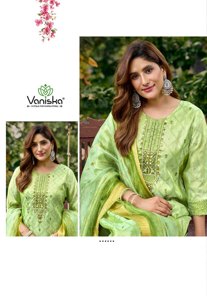 Simmer Vol 1 Vaniska Silk Readymade Pant Style Suits Wholesale Price