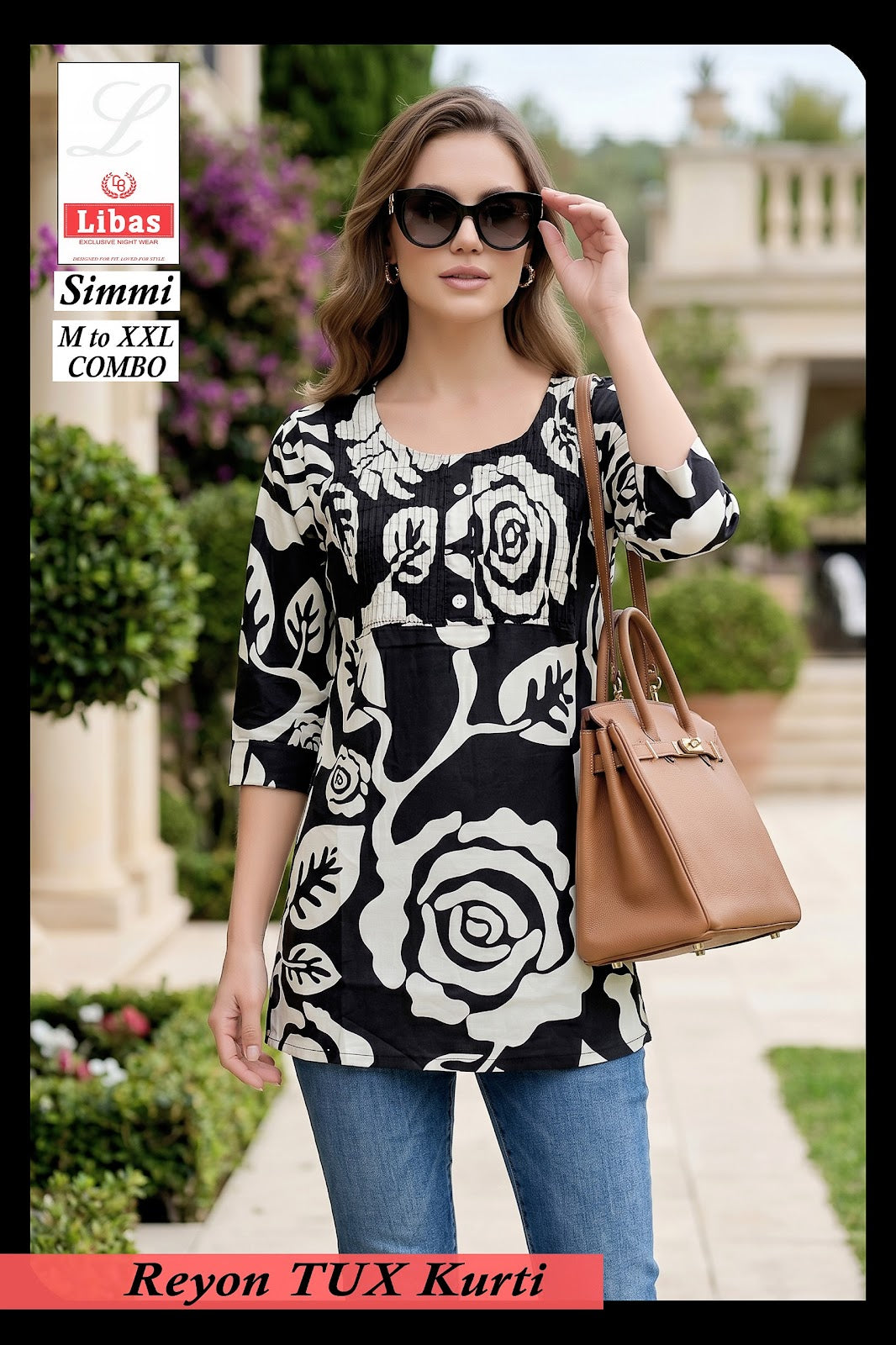 Simmi Libas Amiti Cotton Rayon Short Kurtis Exporter India