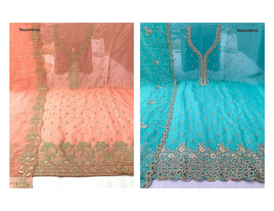 Simmi Nayandeep Rose Gold Salwar Suits Supplier