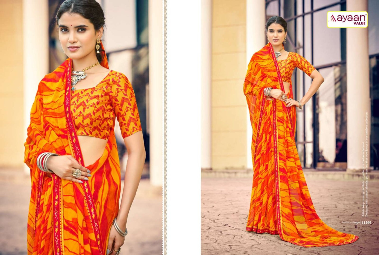Simohi Ayaan Value Georgette Sarees Wholesaler India
