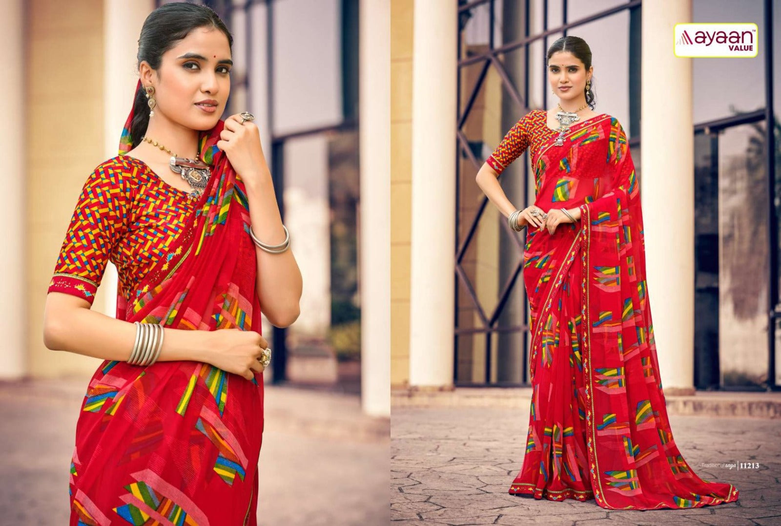 Simohi Ayaan Value Georgette Sarees Wholesaler India