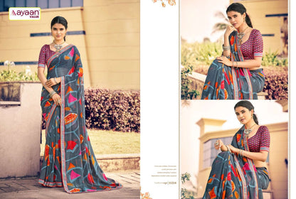Simohi Ayaan Value Georgette Sarees Wholesaler India