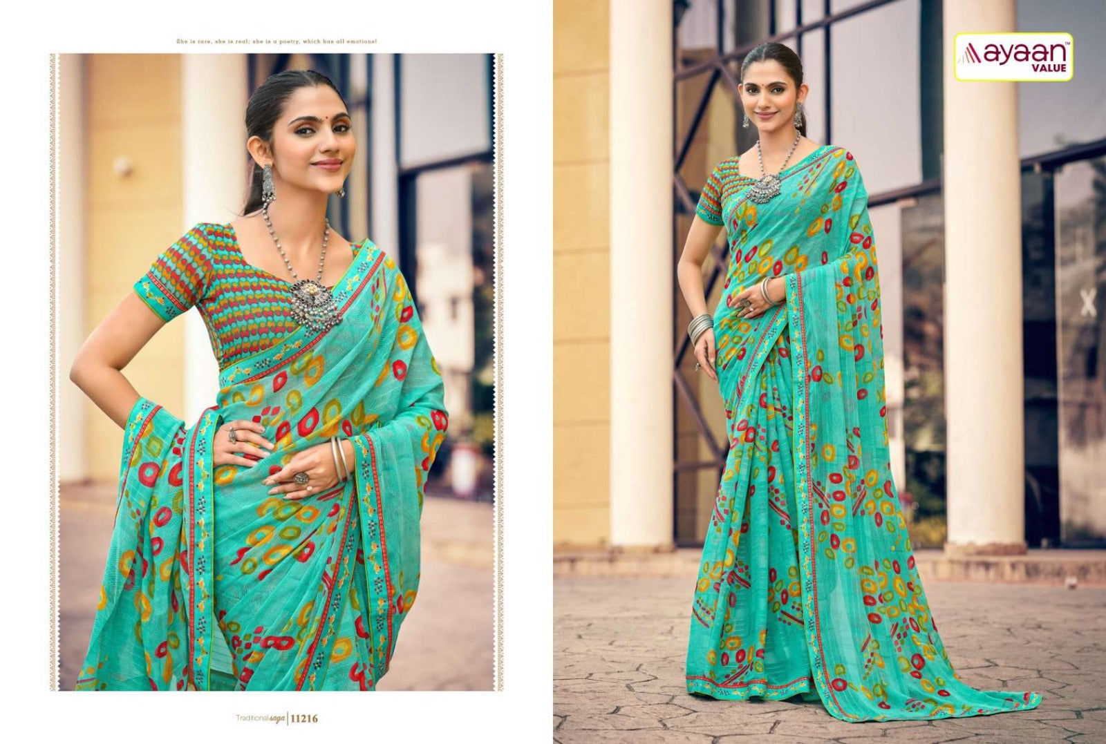Simohi Ayaan Value Georgette Sarees Wholesaler India