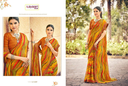 Simohi Ayaan Value Georgette Sarees Wholesaler India