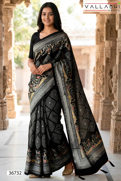 Simoneeta Vallabhi Prints Brasso Sarees Exporter