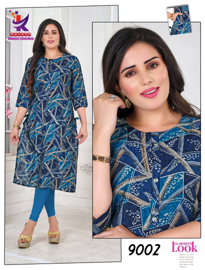 Simply You 5 Mlm Kalash Lifestyle Muslin Kurti With Pocket Exporter Gujarat