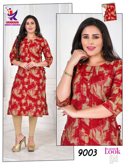 Simply You 5 Mlm Kalash Lifestyle Muslin Kurti With Pocket Exporter Gujarat