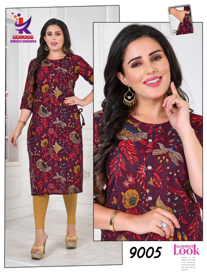 Simply You 5 Mlm Kalash Lifestyle Muslin Kurti With Pocket Exporter Gujarat