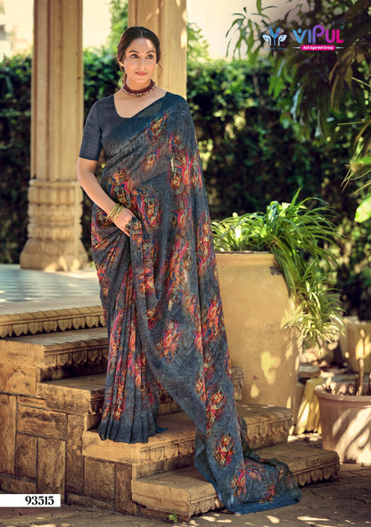 Simran 020226 Vipul Georgette Sarees Supplier India