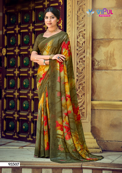 Simran 020226 Vipul Georgette Sarees Supplier India