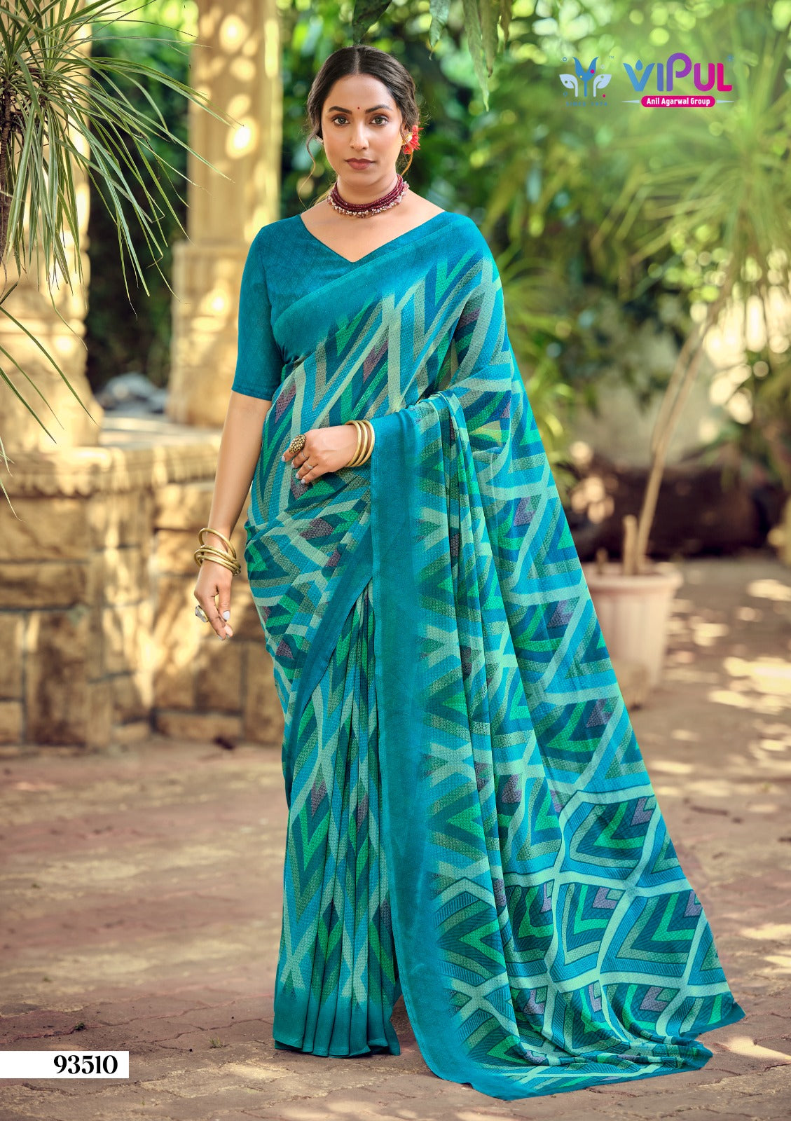 Simran 020226 Vipul Georgette Sarees Supplier India