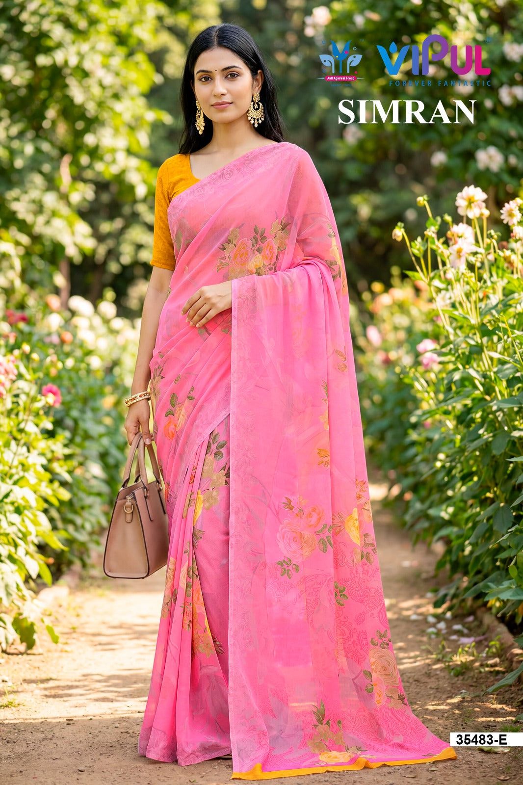 Simran 35483 Vipul Georgette Sarees Exporter