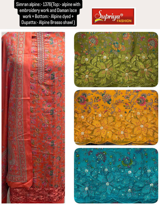 Simran Alpine Winter Supriya Fashion Salwar Suits Supplier Ahmedabad