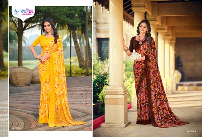 Simran Evergreen Vipul Georgette Sarees Exporter Ahmedabad
