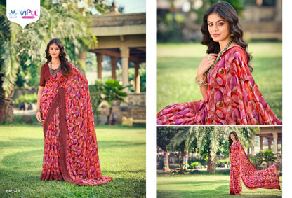 Simran Evergreen Vipul Georgette Sarees Exporter Ahmedabad