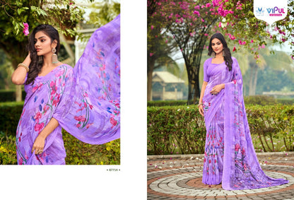 Simran Evergreen Vipul Georgette Sarees Exporter Ahmedabad