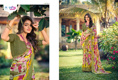 Simran Evergreen Vipul Georgette Sarees Exporter Ahmedabad
