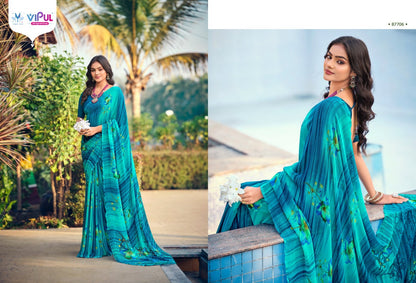 Simran Evergreen Vipul Georgette Sarees Exporter Ahmedabad