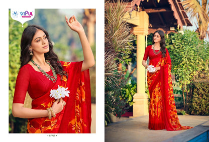 Simran Evergreen Vipul Georgette Sarees Exporter Ahmedabad