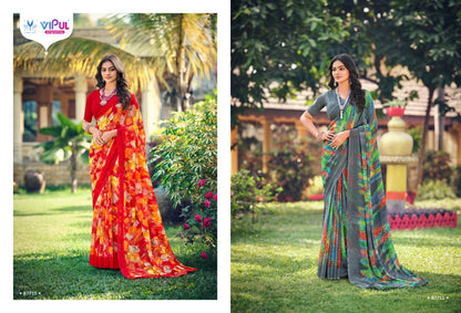 Simran Evergreen Vipul Georgette Sarees Exporter Ahmedabad